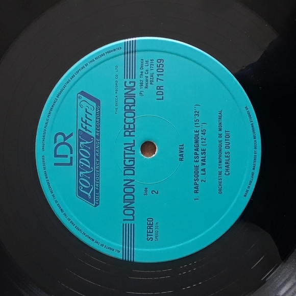 Charles Dutoit. Ravel Bolero. 1982 - Picture 4 of 4